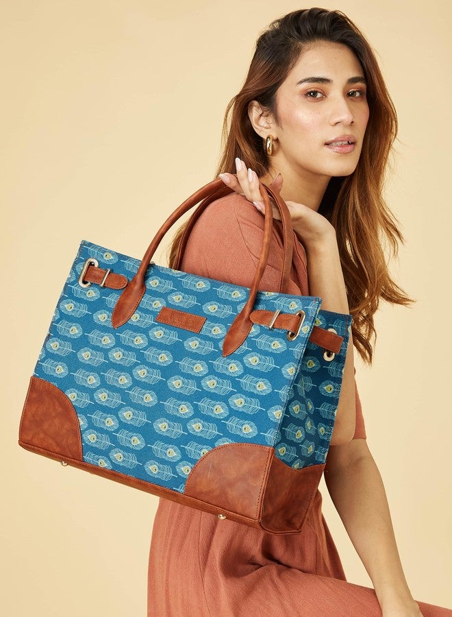 Fargo PU Canvas Women's Stylish Handbag (Multicolor1) - Image 2